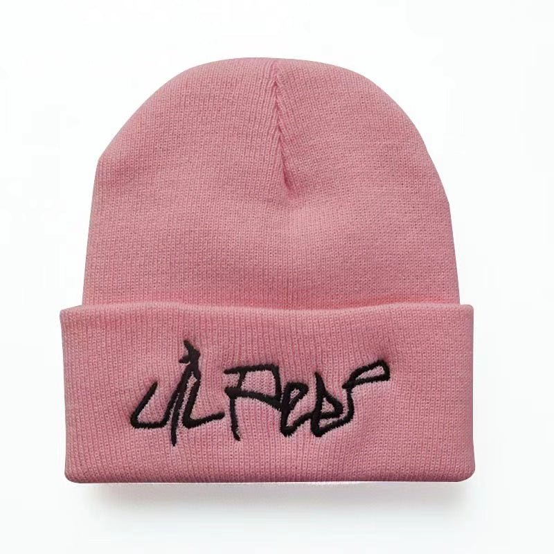 RyuLifeStyle Lil Peep Beanie Embroidery Men Women Knit Cap Knitted Hat Skullies Warm Winter