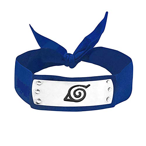 RyuLifeStyle Naruto Cosplay Headband Ninja Konoha Headband Blue