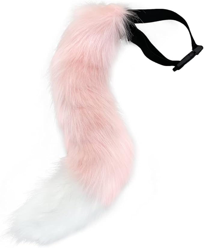 RyuLifeStyle Faux Fur Tail for Cosplay Halloween Party Costume