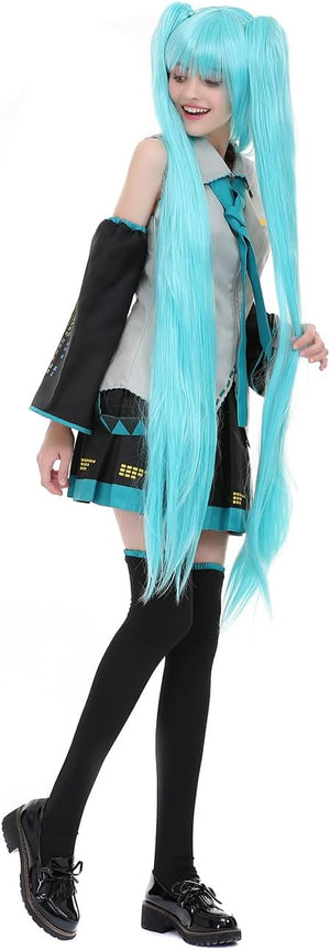Miku Cosplay Costume Outfit Dress Miku Uniform Halloween Full Set
