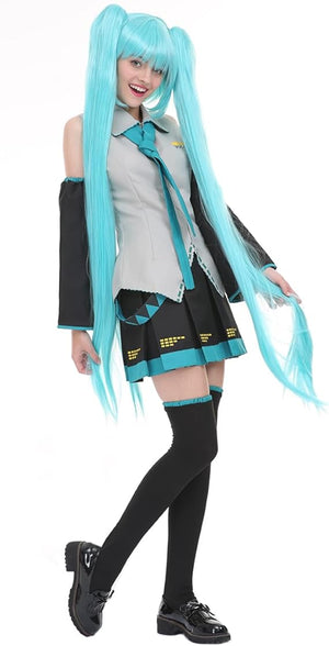 Miku Cosplay Costume Outfit Dress Miku Uniform Halloween Full Set