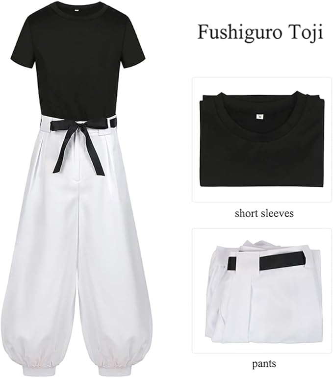 Anime Cosplay Costume Outfit Toji Fushiguro Pants Yuji Itadori Cosplay Anime Clothing for Halloween Parties