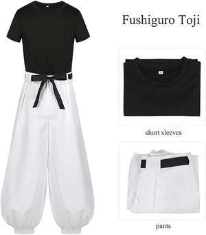 Anime Cosplay Costume Outfit Toji Fushiguro Pants Yuji Itadori Cosplay Anime Clothing for Halloween Parties