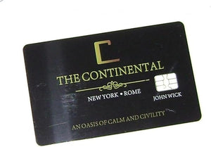 John Wick Cosplay Accessories Gold Coins Continental Hotel Card Blood Oath Marker