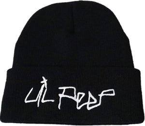 RyuLifeStyle Lil Peep Beanie Embroidery Men Women Knit Cap Knitted Hat Skullies Warm Winter