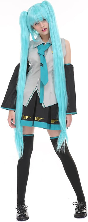 Miku Cosplay Costume Outfit Dress Miku Uniform Halloween Full Set