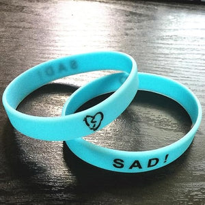 RyuLifeStyle Xxxtentacion Wristband 5 Pack Silicone Bracelet Glow in The Dark Unisex White Black
