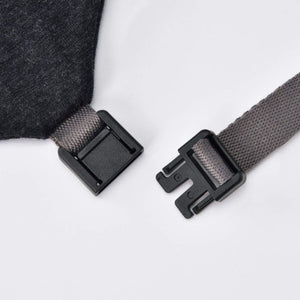 MUJI Multi Purpose Neck Cushion with Hood Melange Black 16x64cm New
