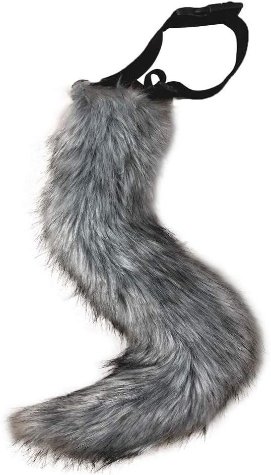 RyuLifeStyle Faux Fur Tail for Cosplay Halloween Party Costume