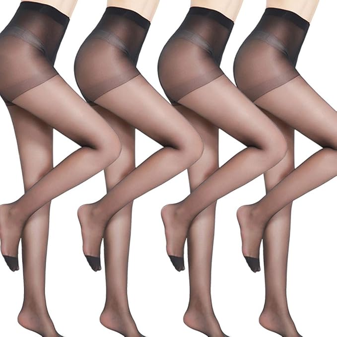 LANGSHA Women Sheer Tights Pantyhose Top Shapewear Durable Comfortable 10 Denier