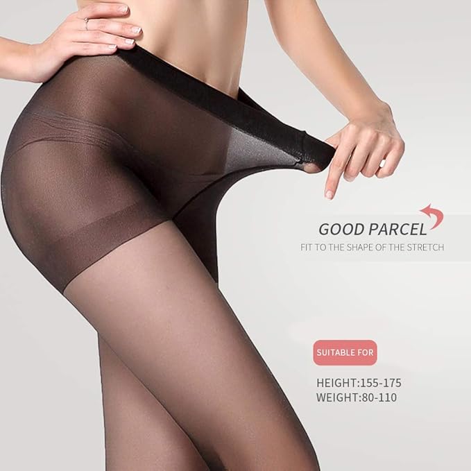 LANGSHA Women Sheer Tights Pantyhose Top Shapewear Durable Comfortable 10 Denier