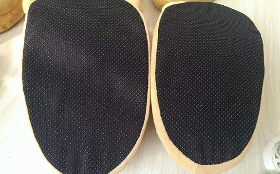 Men's Bigfoot Furry Monster Novelty Slippers for Adults Brown