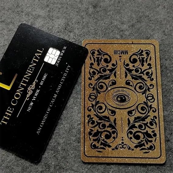 John Wick Cosplay Accessories Gold Coins Continental Hotel Card Blood Oath Marker