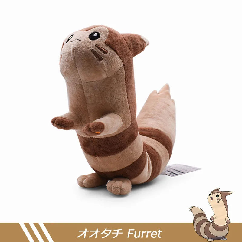 RyuLifeStyle pokemon  Furret Plush Doll Cute Stuffed Animals Toy 18" 45 cm Children Soft Toys