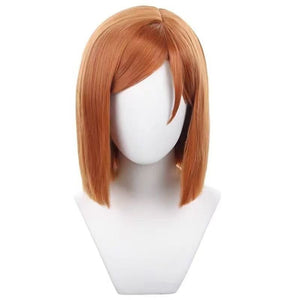 Anime Jujutsu Kaisen Nobara Kugisaki Wig Brown Short Straight Party Hair Halloween Cosplay Props Accessory Women