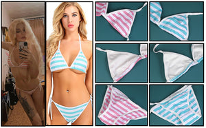 Cute Sexy Anime Lingerie Bra and Panty Set Lolita Cosplay Micro Underwear Suit Kawaii for Women