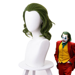 2019 Joker Movie Clown Joker Wig Cosplay Costume Joaquin Phoenix Arthur Fleck Curly Green