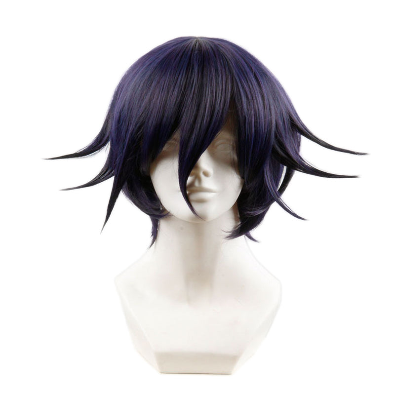 Anime Danganronpa Killing Harmony Ouma Kokichi Short Wig Cosplay Costume Purple