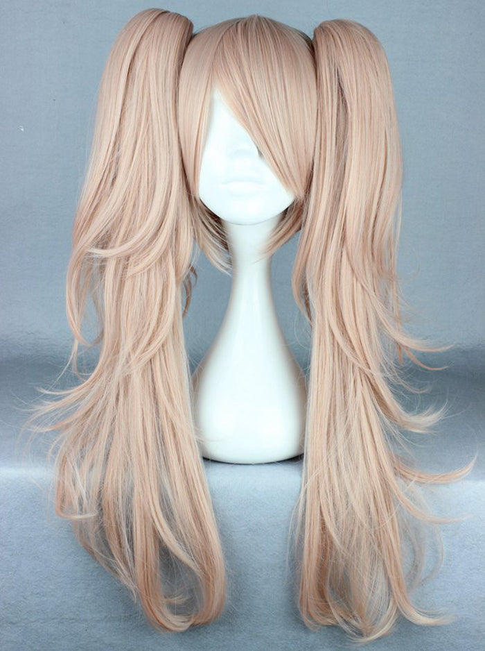 Dangan Ronpa Enoshima Junko Long Ponytails Costume Danganronpa Synthetic Hair Women Cosplay Wig