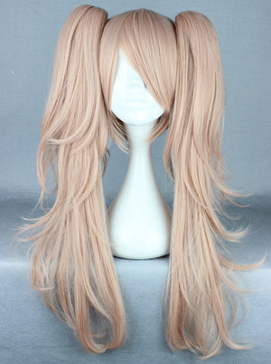 Dangan Ronpa Enoshima Junko Long Ponytails Costume Danganronpa Synthetic Hair Women Cosplay Wig