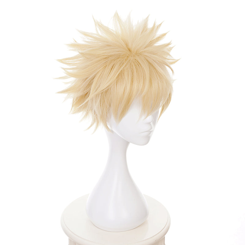 My Hero Academia Bakugou Katsuki Bakugo Short Wig Cosplay Costume Yellow