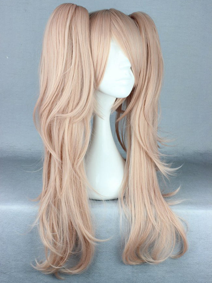 Dangan Ronpa Enoshima Junko Long Ponytails Costume Danganronpa Synthetic Hair Women Cosplay Wig