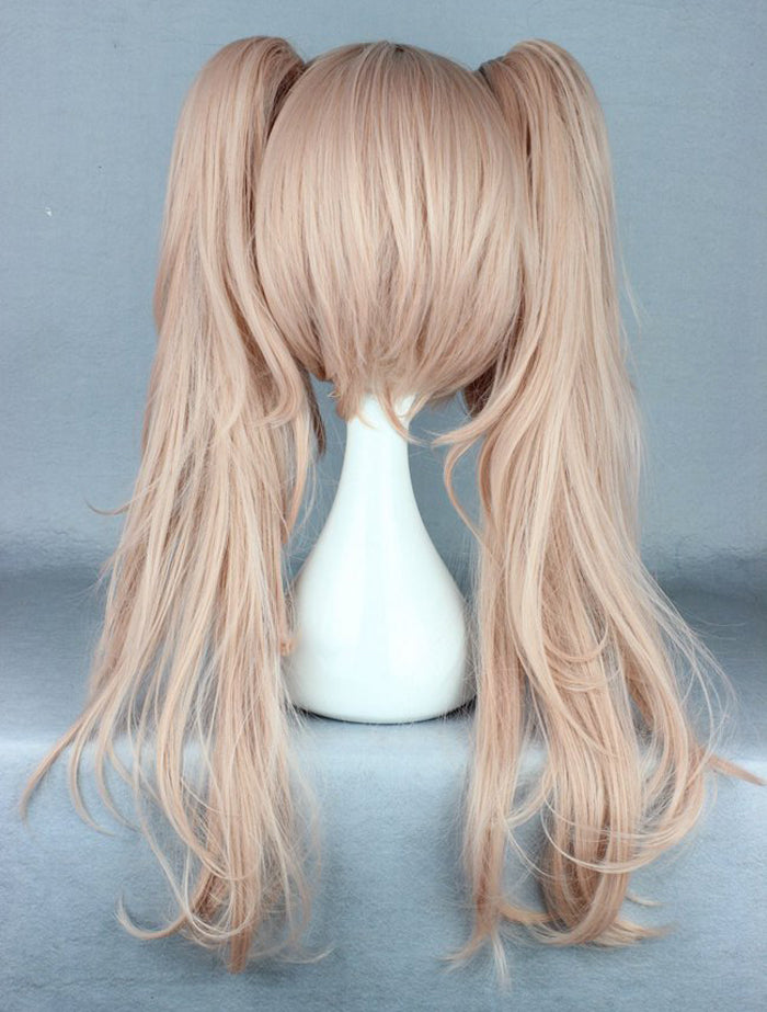 Dangan Ronpa Enoshima Junko Long Ponytails Costume Danganronpa Synthetic Hair Women Cosplay Wig