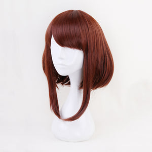 My Hero Academia OCHACO URARAKA Ochako Women Brown Short Wig Cosplay