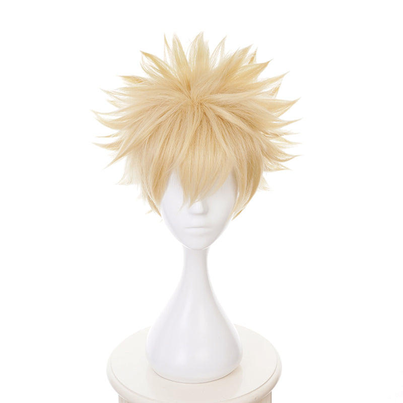 My Hero Academia Bakugou Katsuki Bakugo Short Wig Cosplay Costume Yellow