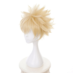 My Hero Academia Bakugou Katsuki Bakugo Short Wig Cosplay Costume Yellow