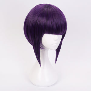 My Hero Academia Kyoka Jiro Women Short Wig Cosplay Costume Purple