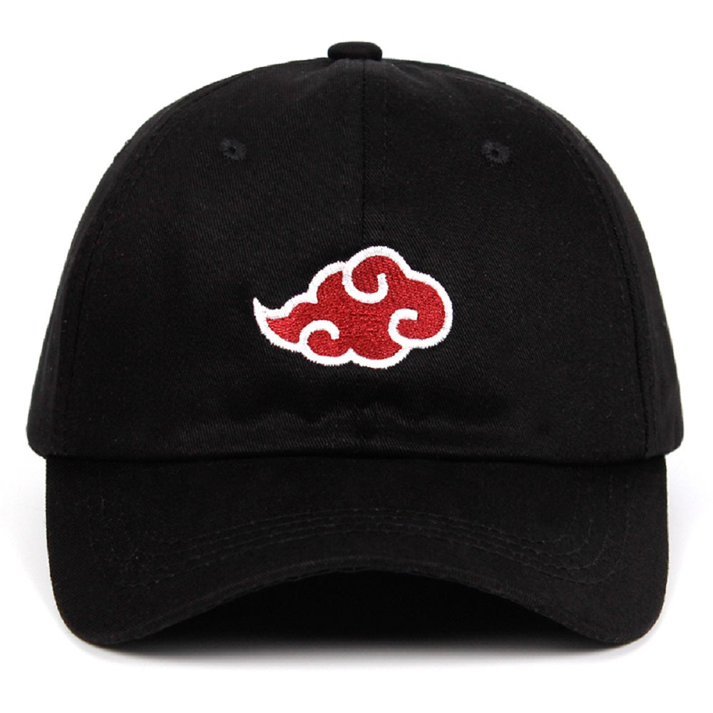 Akatsuki Anime Naruto Uchiha Family Dad Hat Embroidery Baseball Caps Adjustable red Cloud