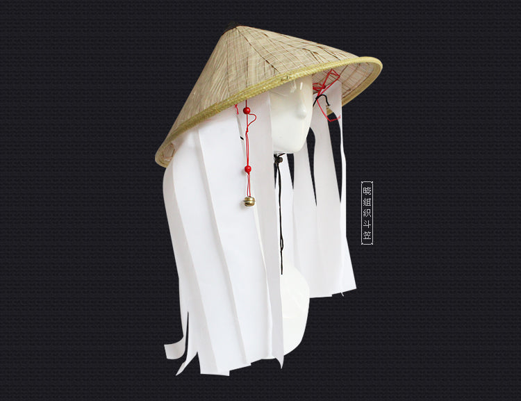 Naruto Cosplay Accessories Akatsuki Organization Bamboo Hat Beige